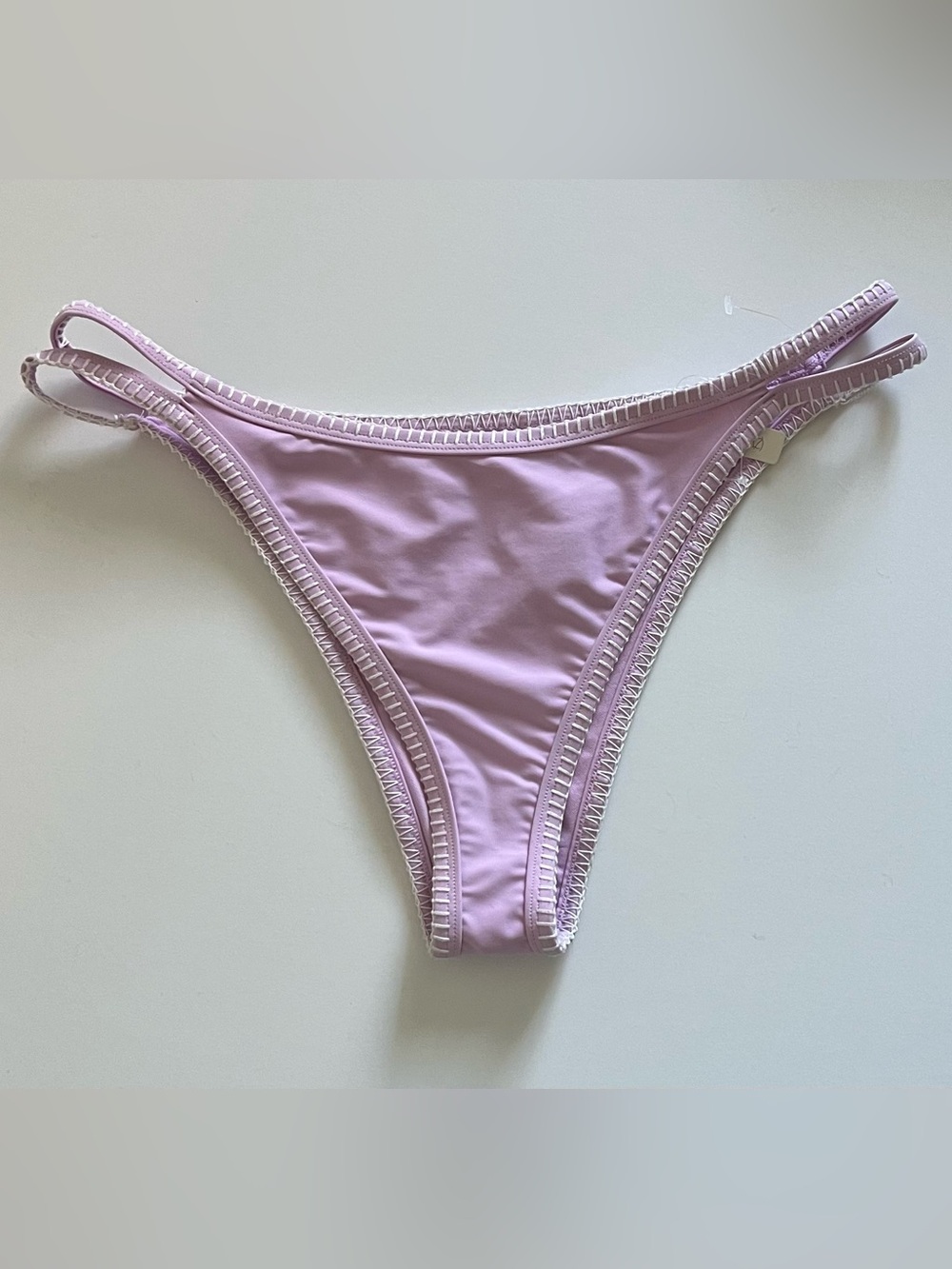 {Hollister} Brand New High-leg Embroidered Strappy Cheekiest Bikini Bottoms